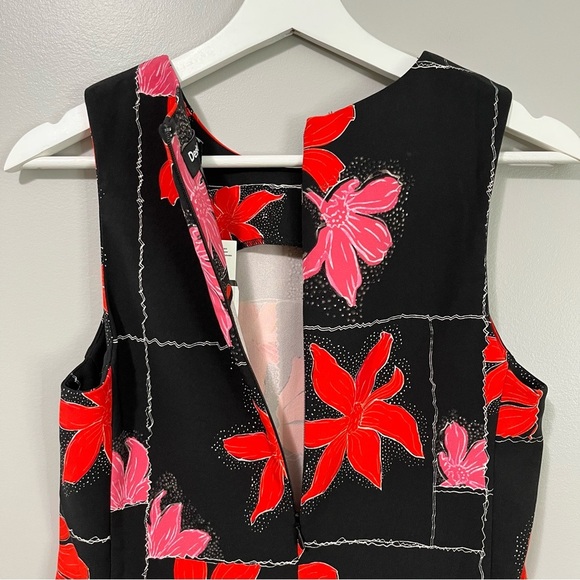 Desigual Mini Pinafore Sleeveless Dress Floral - Picture 10 of 13